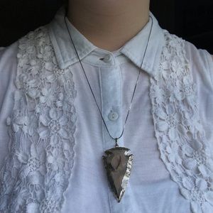 stone arrowhead necklace